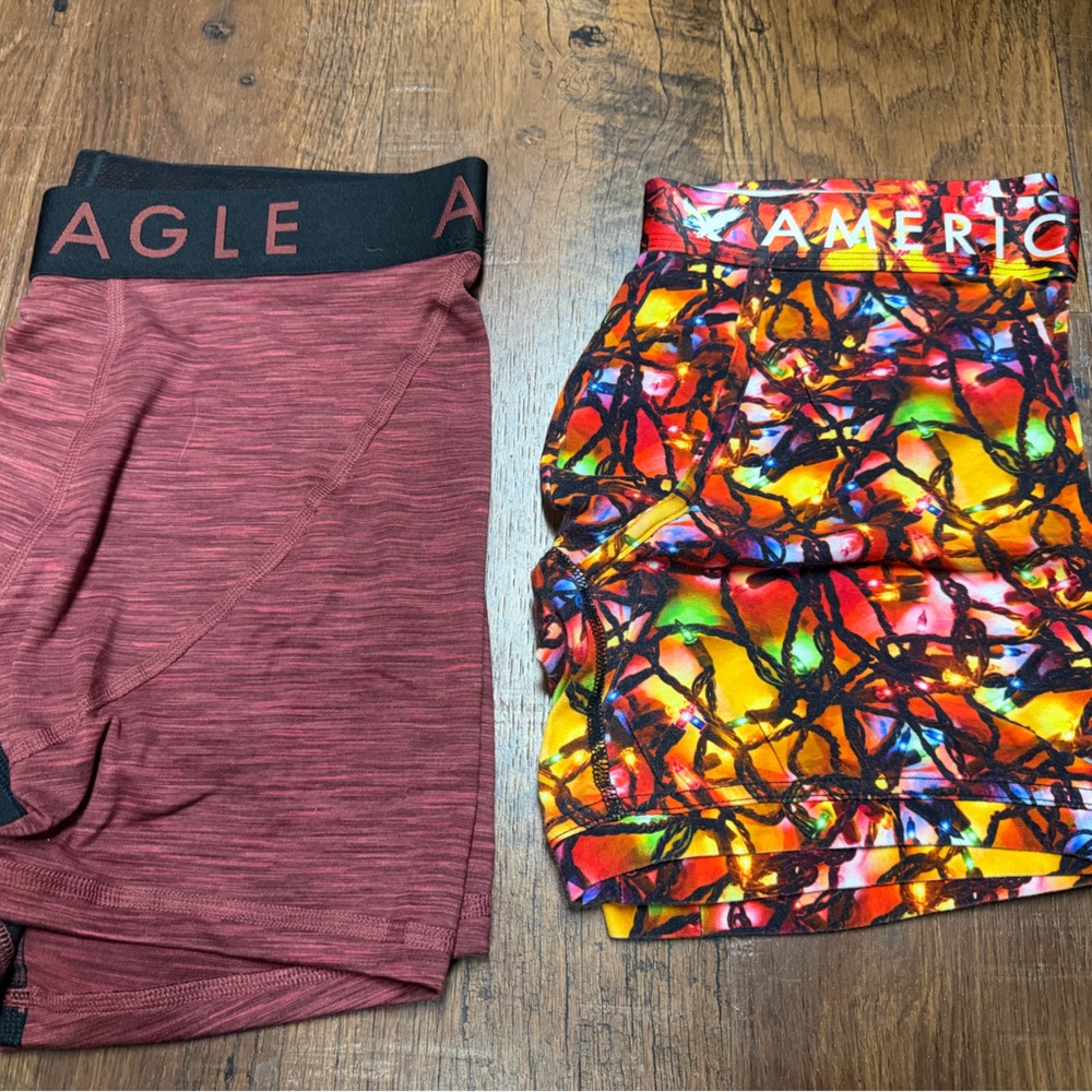 2 American Eagle Outfitters 6” boxerbriefs medium